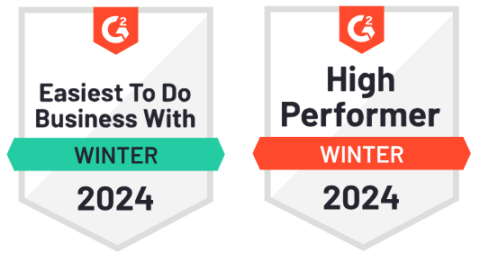 AIMSCO Winter 2024 G2 - Easiest To Do Business With and High Performer
