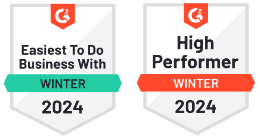 AIMSCO Winter 2024 G2 - Easiest To Do Business With and High Performer